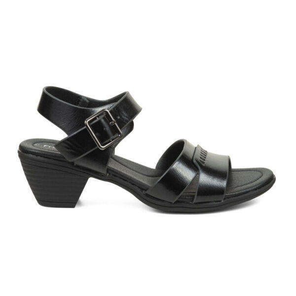 AIXIR Ladies Ankle Strap Low Heel Sandals PSL3002-1-Black - Image 2