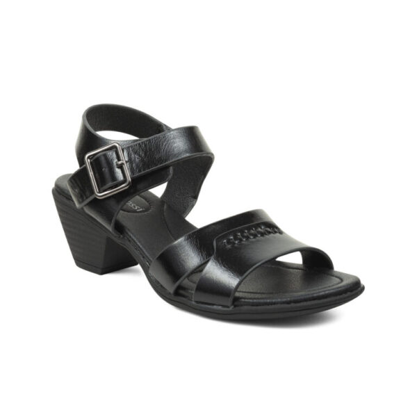 AIXIR Ladies Ankle Strap Low Heel Sandals PSL3002-1-Black - Image 3