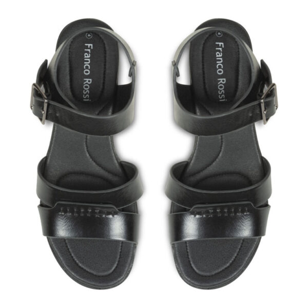 AIXIR Ladies Ankle Strap Low Heel Sandals PSL3002-1-Black - Image 7
