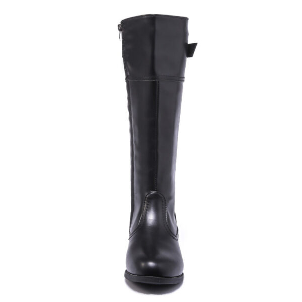 TTP Knee High Boot with Buckle Decor and Elasticated Back Shaft XB8229 - Image 4