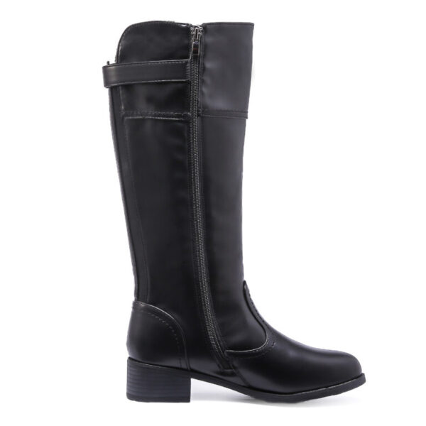 TTP Knee High Boot with Buckle Decor and Elasticated Back Shaft XB8229 - Image 7