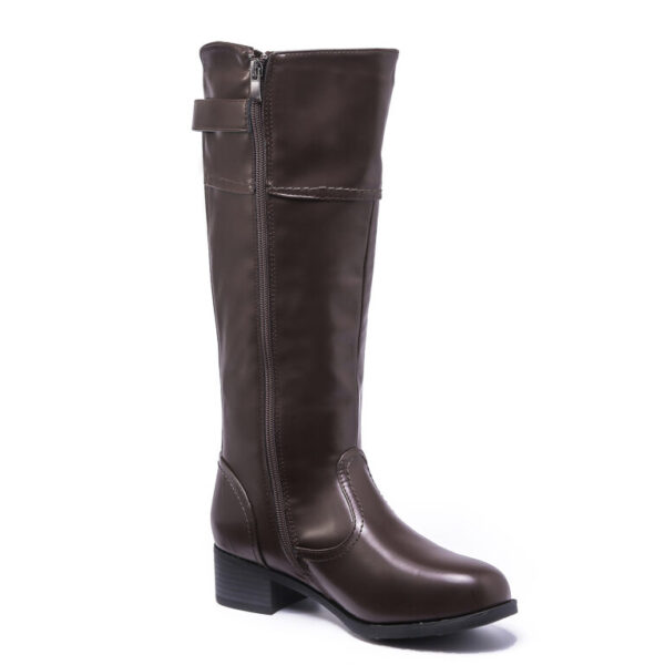 TTP Knee High Boot with Buckle Decor and Elasticated Back Shaft XB8229 - Image 9