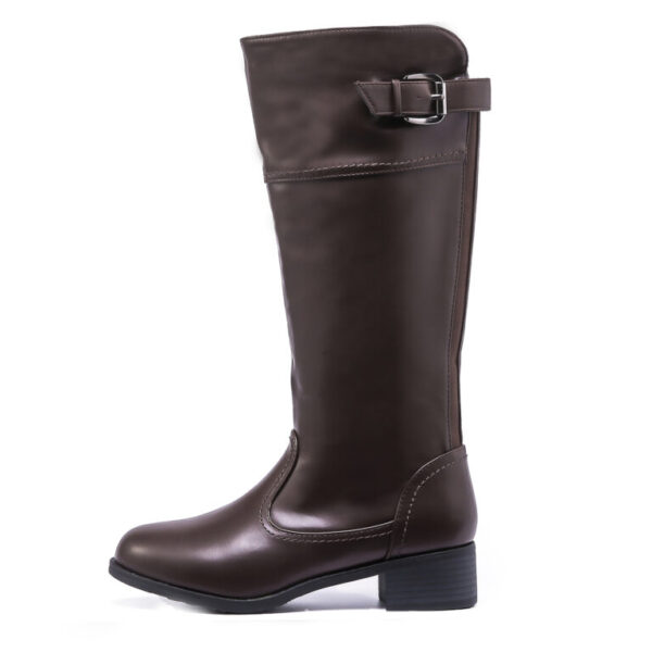 TTP Knee High Boot with Buckle Decor and Elasticated Back Shaft XB8229 - Image 11