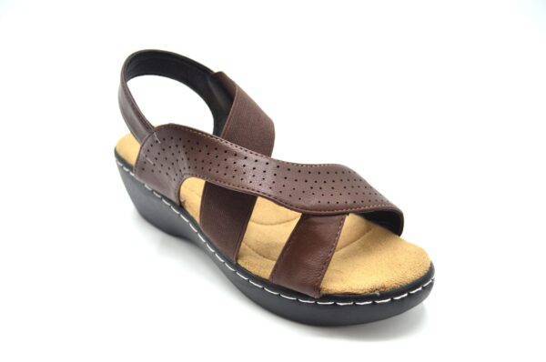 TTP Ladies Comfortable Elastic Strap Sandals with Cut-Out Details - Image 6