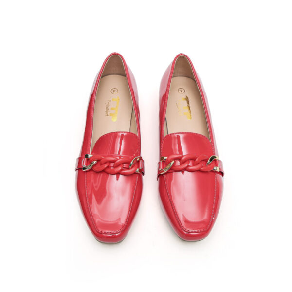 TTP Classic Square Toe Patent Loafers with Decor JSF9 - Image 8