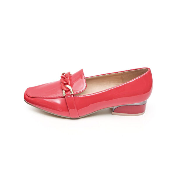 TTP Classic Square Toe Patent Loafers with Decor JSF9 - Image 9