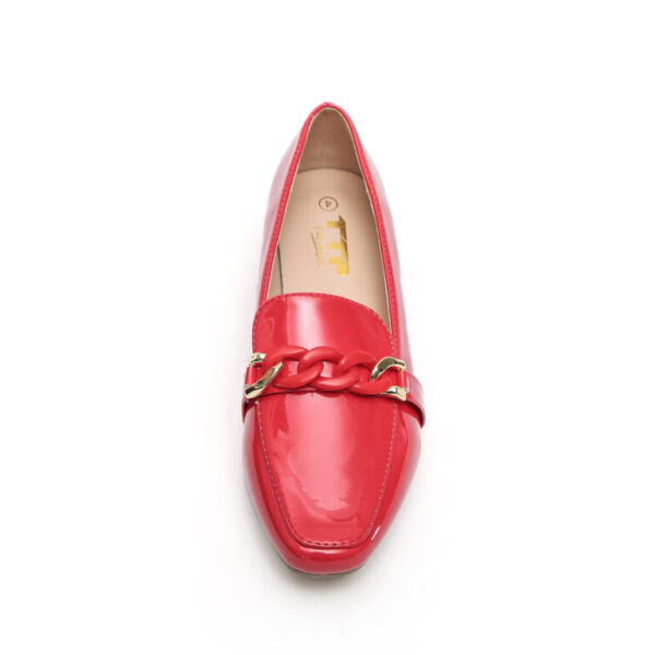 TTP Classic Square Toe Patent Loafers with Decor JSF9 - Image 11