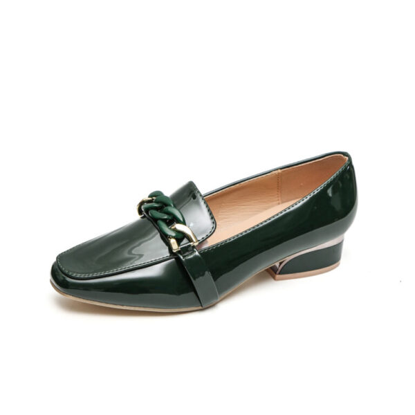 TTP Classic Square Toe Patent Loafers with Decor JSF9 - Image 16