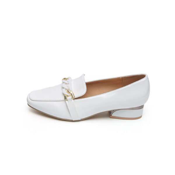 TTP Classic Square Toe Patent Loafers with Decor JSF9 - Image 3