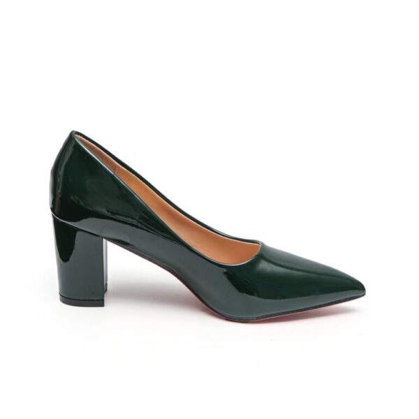 TTP Sleek Patent Block Heel Point Toe Courts JSF-1 - Image 11