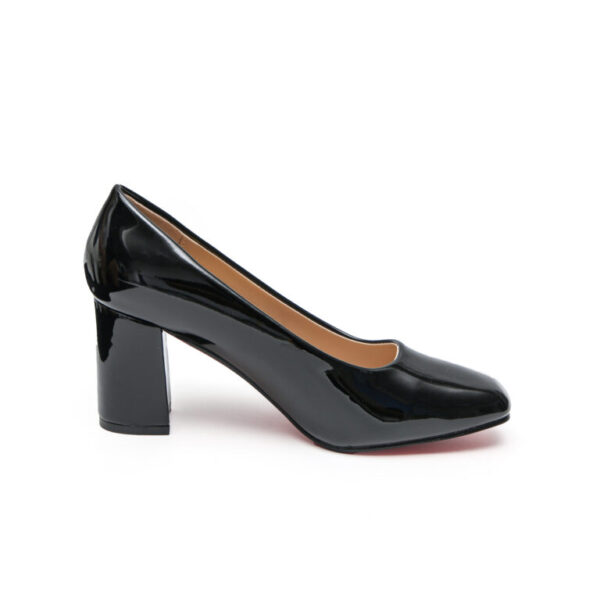 TTP Classic Patent Block Heel Slip on Courts JSF15 - Image 11