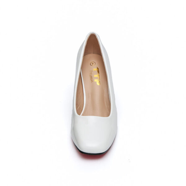 TTP Classic Patent Block Heel Slip on Courts JSF15 - Image 27