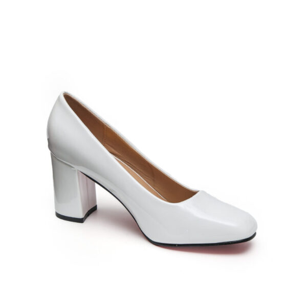 TTP Classic Patent Block Heel Slip on Courts JSF15 - Image 28