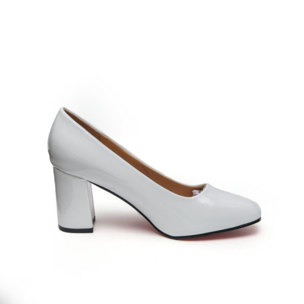 TTP Classic Patent Block Heel Slip on Courts JSF15 - Image 29