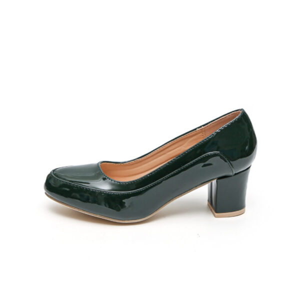 TTP Comfortable Block Heel Patent Courts JSF10 - Image 9