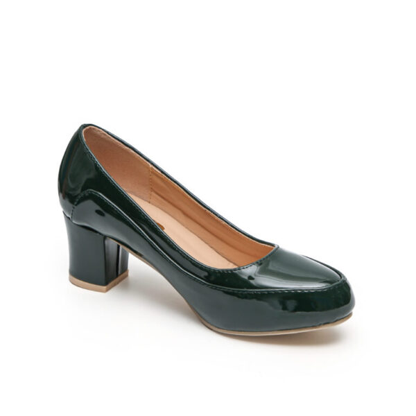 TTP Comfortable Block Heel Patent Courts JSF10 - Image 12