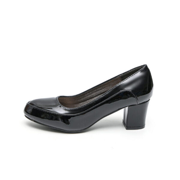 TTP Comfortable Block Heel Patent Courts JSF10 - Image 3