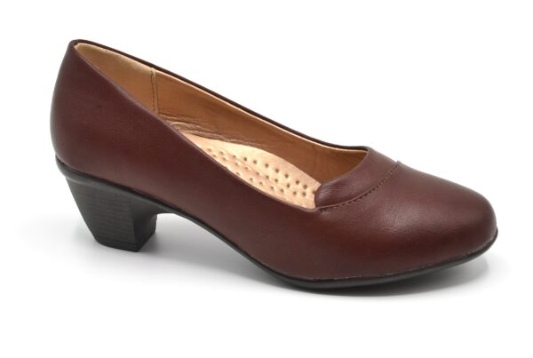 TTP Classic Low Heel Slip on Round Toe Court - Image 3