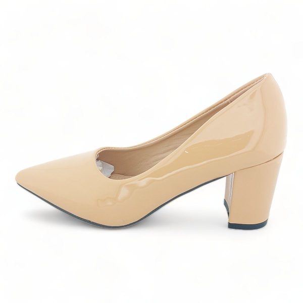 TTP Sleek Patent Block Heel Point Toe Courts JSF-1 - Image 25