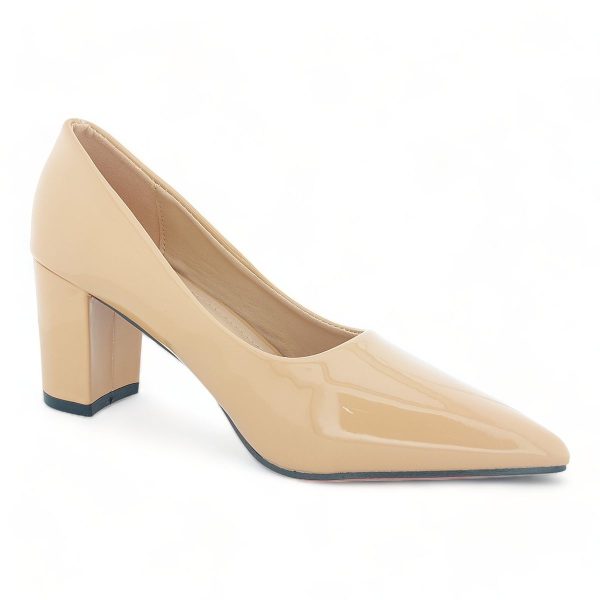 TTP Sleek Patent Block Heel Point Toe Courts JSF-1 - Image 27