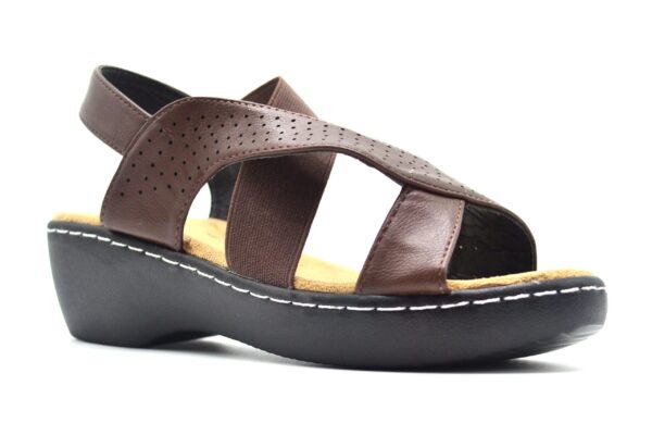 TTP Ladies Comfortable Elastic Strap Sandals with Cut-Out Details - Image 4