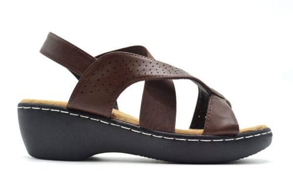 TTP Ladies Comfortable Elastic Strap Sandals with Cut-Out Details - Image 5