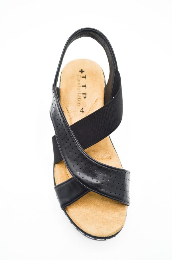 TTP Ladies Comfortable Elastic Strap Sandals with Cut-Out Details - Image 3