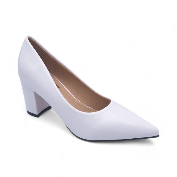 TTP Sleek PU Block Heel Point Toe Courts JSF-1 - Image 20