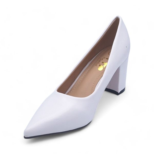 TTP Sleek PU Block Heel Point Toe Courts JSF-1 - Image 22