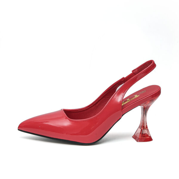 TTP Ladies Slingback Patent Spool Heels JSF22 - Image 14