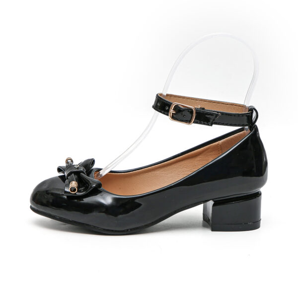 TTP - Girls Ankle Strap Courts with Bow Detailing JSF31 - Image 8