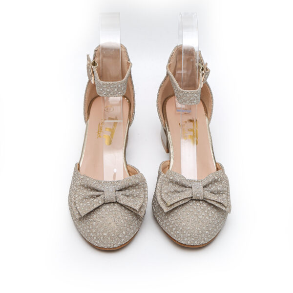 TTP - Girls D'Orsay style Shoe with Ankle Strap and Bow Detailing JSF30 - Image 18