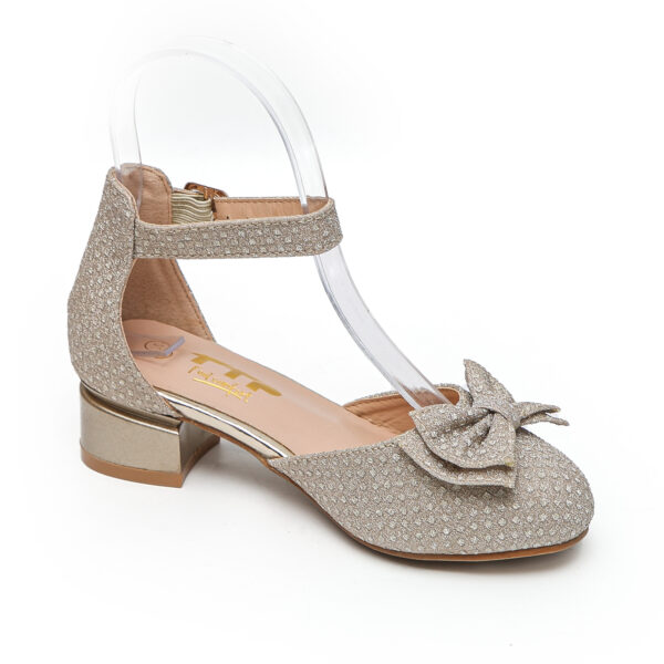 TTP - Girls D'Orsay style Shoe with Ankle Strap and Bow Detailing JSF30 - Image 16