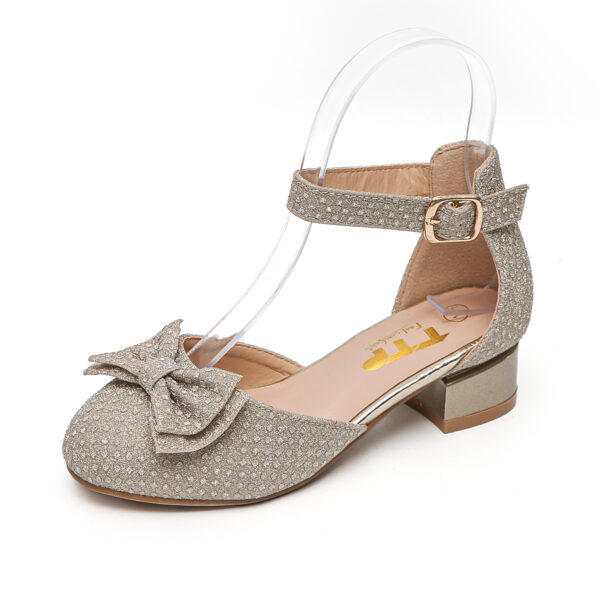 TTP - Girls D'Orsay style Shoe with Ankle Strap and Bow Detailing JSF30 - Image 14