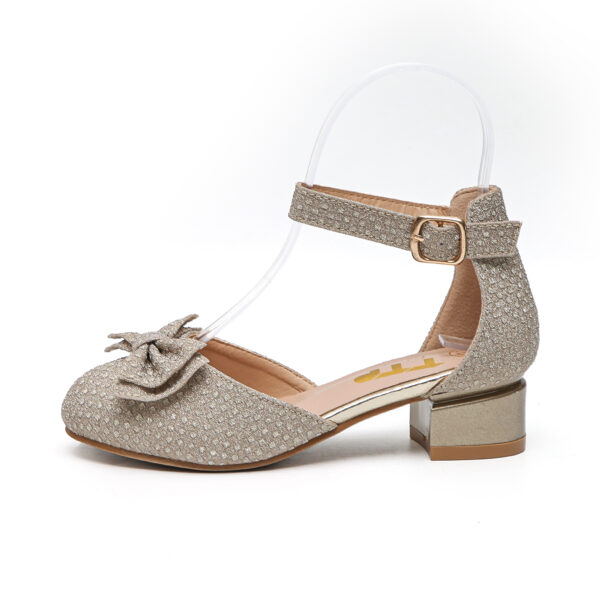 TTP - Girls D'Orsay style Shoe with Ankle Strap and Bow Detailing JSF30 - Image 13