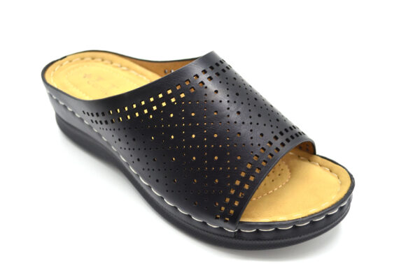 TTP Ladies Comfortable Slip-On Sandals with Cut Out Detail L18816 - Image 2