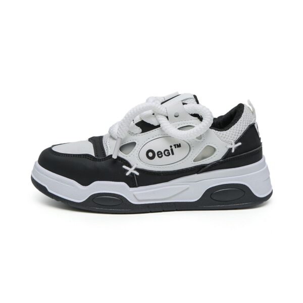 OEGI Women's Lace-Up Low-Top Sneakers XB312 - Image 6