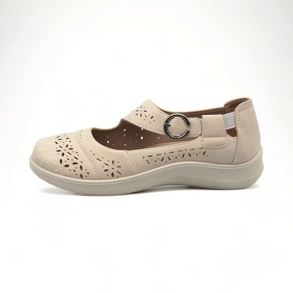 TTP Women Loafers with Elasticated Ankle Strap and Cut out Decor HT5601 - Image 10