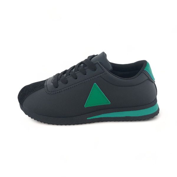 Women PU Casual Sneaker with Triangular Decor XB21101 - Image 3