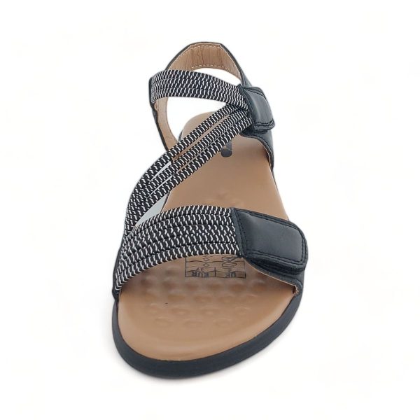 TTP Women Strappy Cushioned Sandal with Velcro Ankle Strap XB2308-2 - Image 13