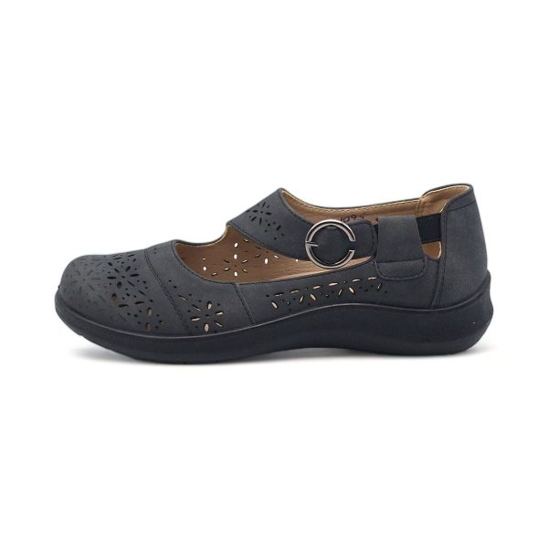 TTP Women Loafers with Elasticated Ankle Strap and Cut out Decor HT5601 - Image 5