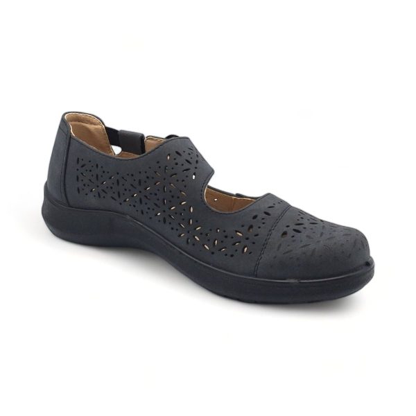 TTP Women Loafers with Elasticated Ankle Strap and Cut out Decor HT5601 - Image 3