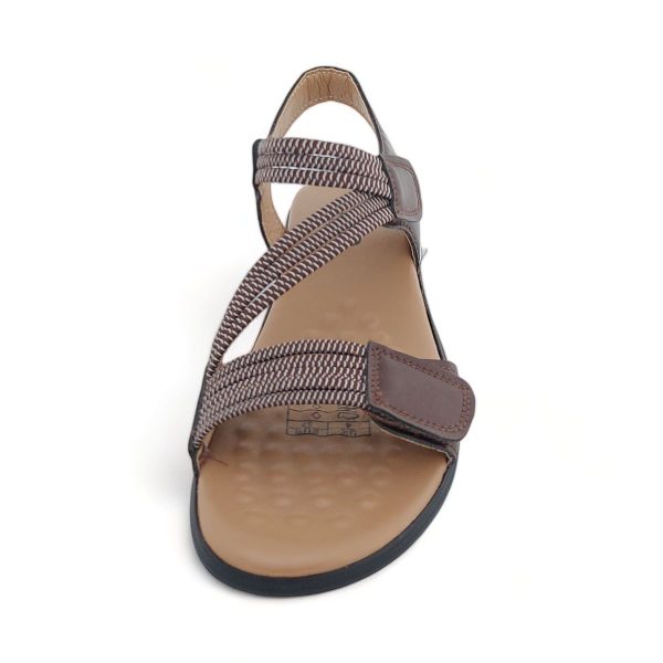 TTP Women Strappy Cushioned Sandal with Velcro Ankle Strap XB2308-2 - Image 8