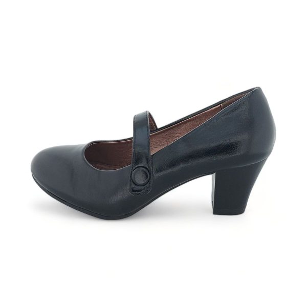 TTP Women Black PU Block Heel Courts PSL1125-11 - Image 4