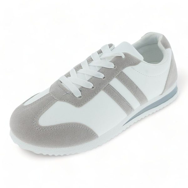 Fashion Women Grey PU Sneakers XB21102