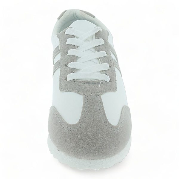 Fashion Women Grey PU Sneakers XB21102 - Image 3