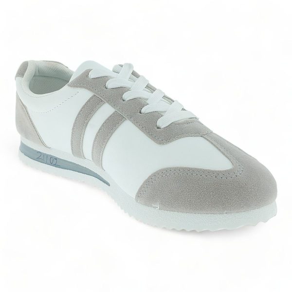 Fashion Women Grey PU Sneakers XB21102 - Image 5