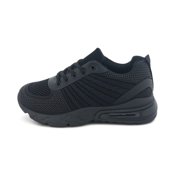 Women Black Textile Casual Sneakers YZ21001 - Image 5