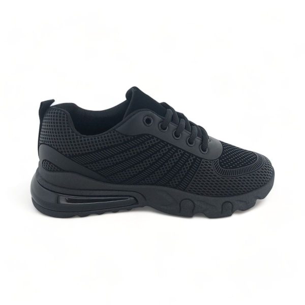 Women Black Textile Casual Sneakers YZ21001 - Image 2