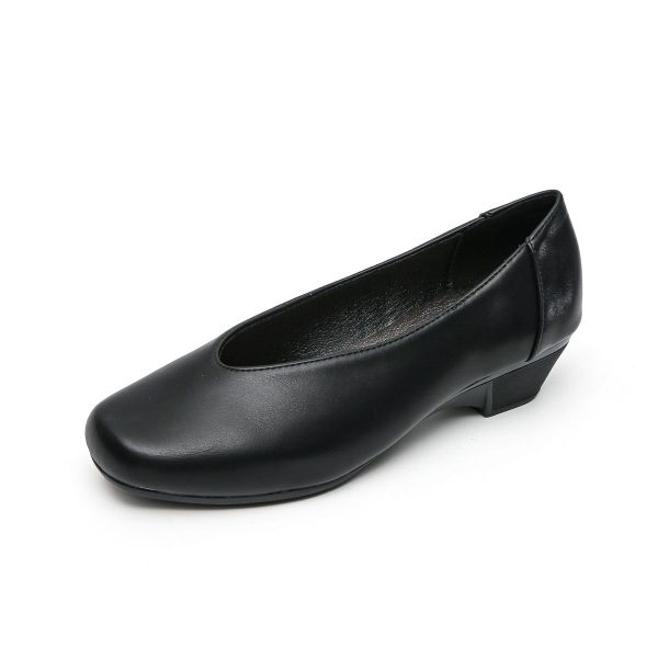 TTP - Simplistic Slip On Square Toe Low Heels JSF28 - Image 4